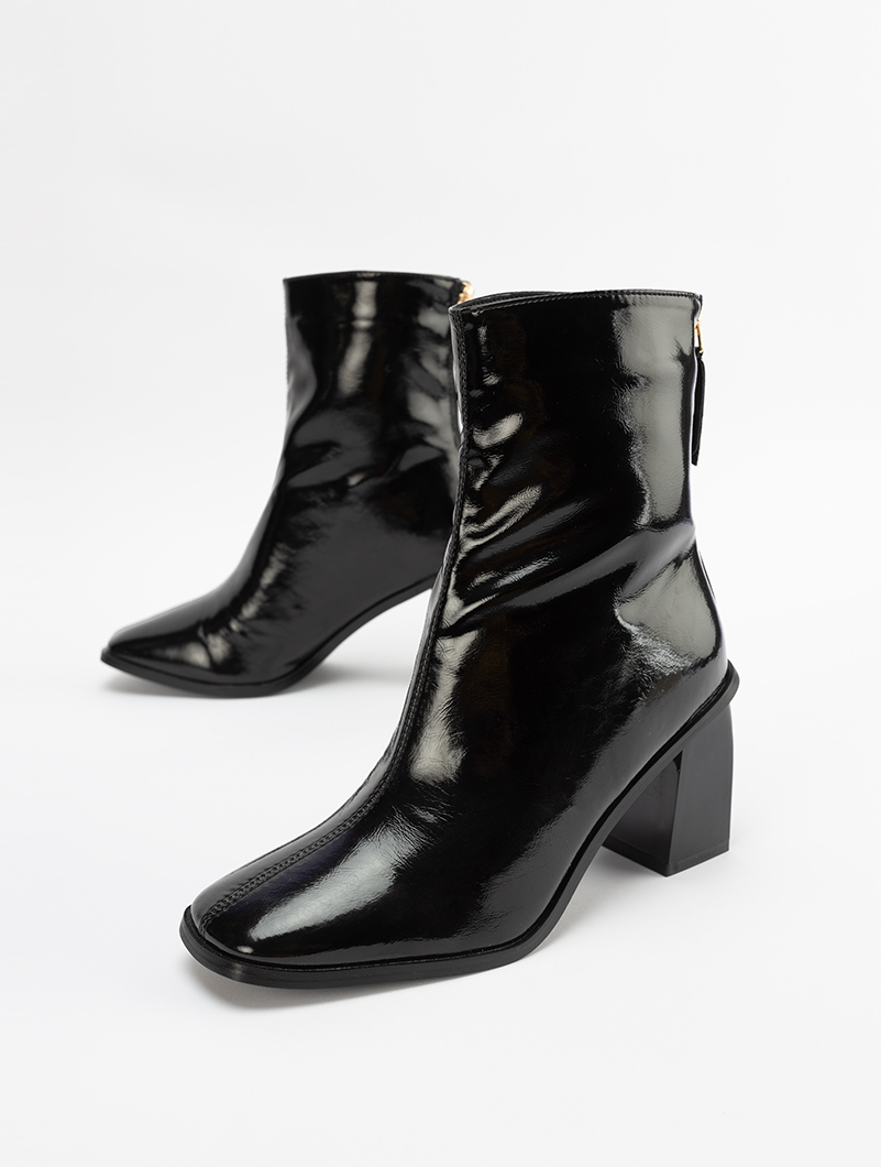 Bottines a talon online vernis